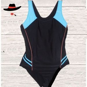Swim - NWT BLACK/ BLUE RACER BACK SWIM SUIT Swim - NWT BLACK/ BLUE RACER BACK SWIM SUIT